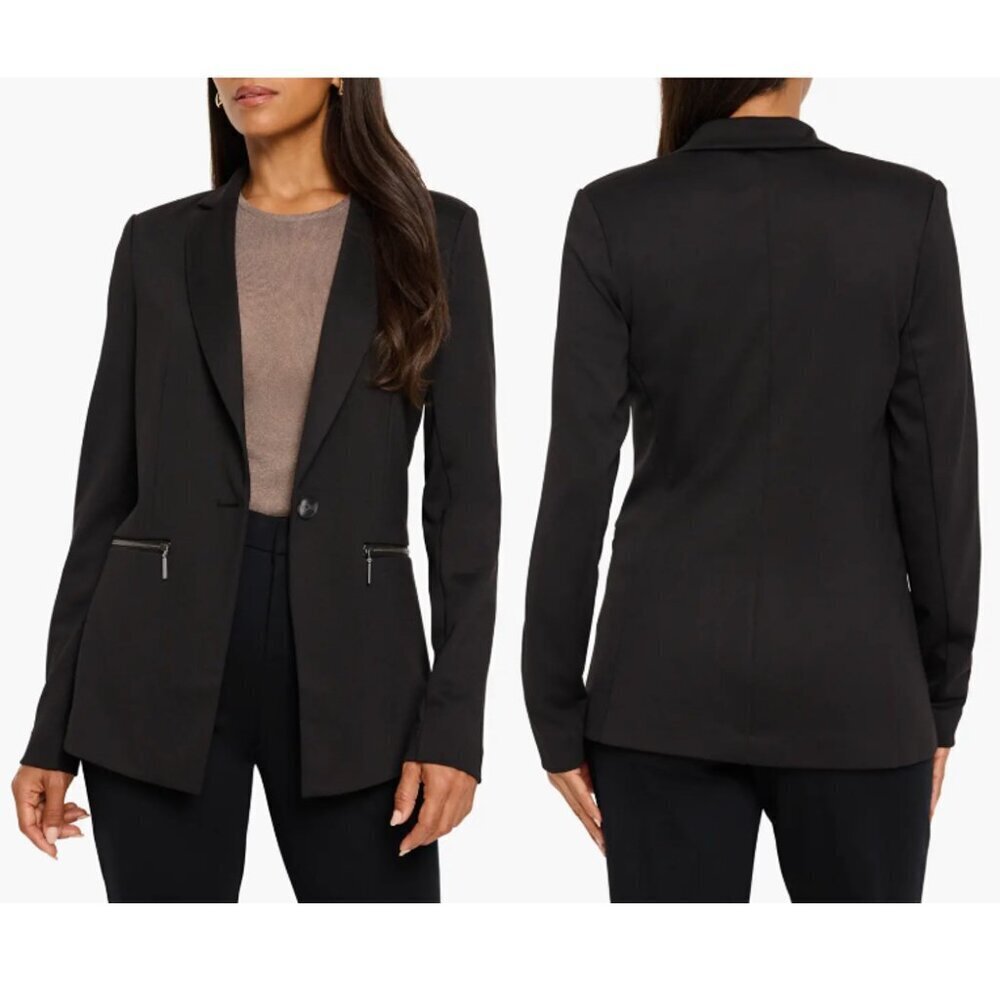 NWT New $178 NIC + ZOE Ponte Black Blazer Size XS